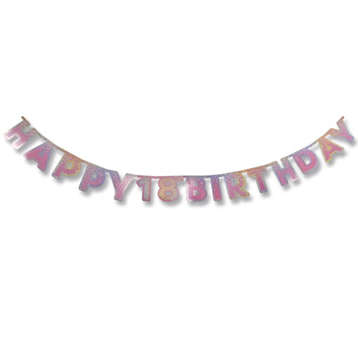 Picture of 18TH PINK BIRTHDAY BANNER 2.2M
